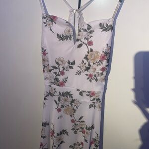 Women’s floral white dress
